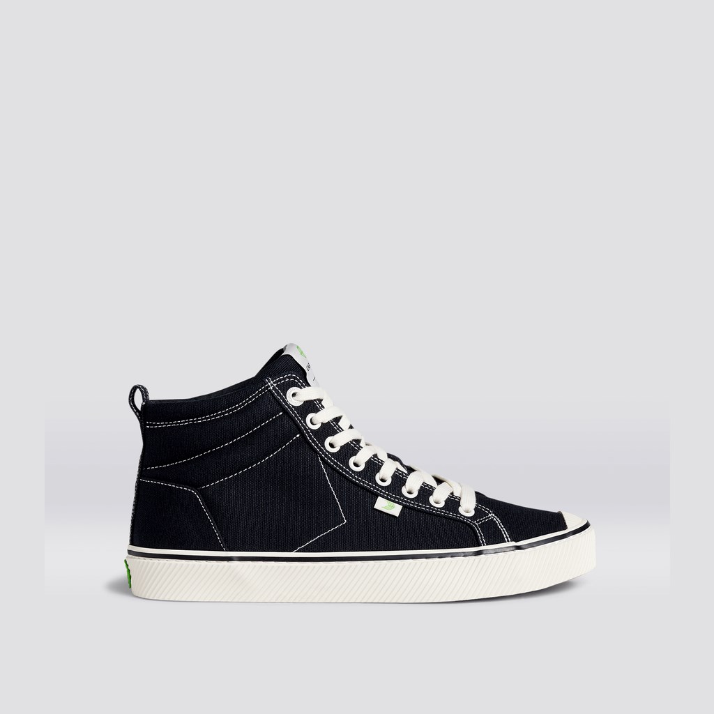 OCA HIGH Cariuma High Top Tela Vegan Noir Homme | VCE-5331310